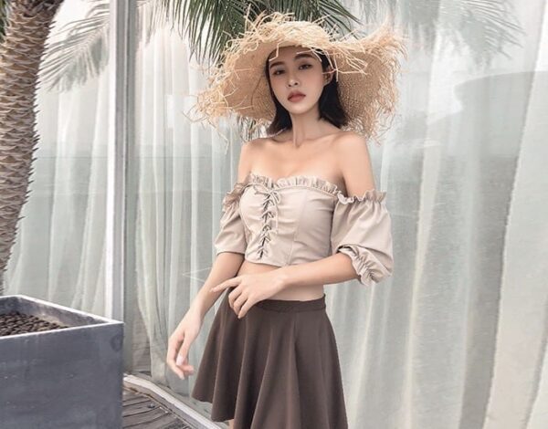 Mina_Swimsuit_兩件式韓版分體露膊泳衣_Mina_Closet