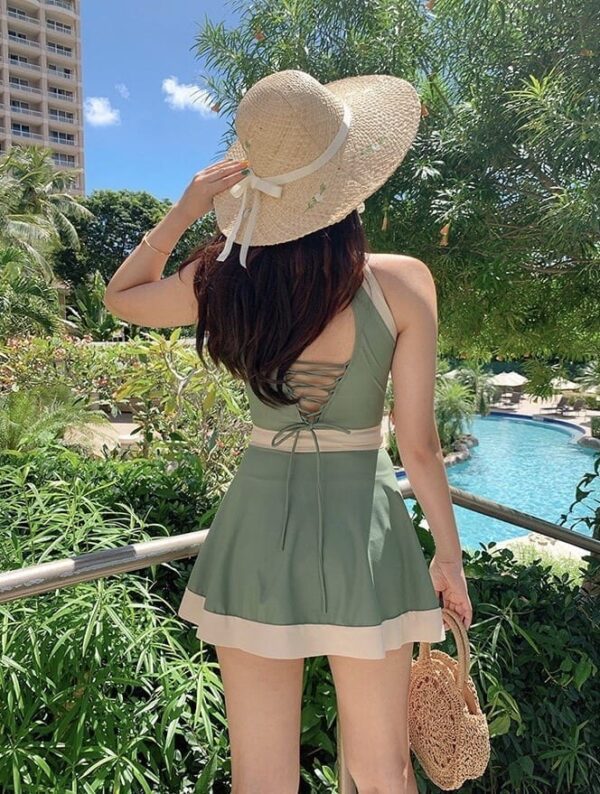 Mina_Swimsuit_复古牛油果色小露背连身泳衣_Mina_Closet