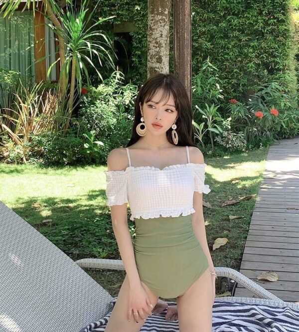 Mina_Swimsuit_韩版超气质露膊高腰连身泳衣_Mina_Closet