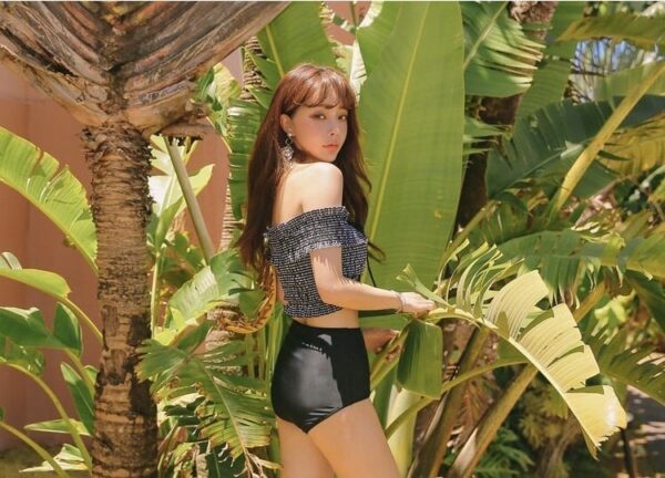 Mina_Swimsuit_復古一字膊高腰兩件式泳衣_Mina_Closet