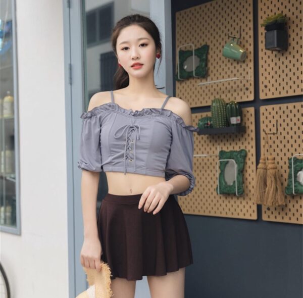 Mina_Swimsuit_兩件式韓版分體露膊泳衣_Mina_Closet