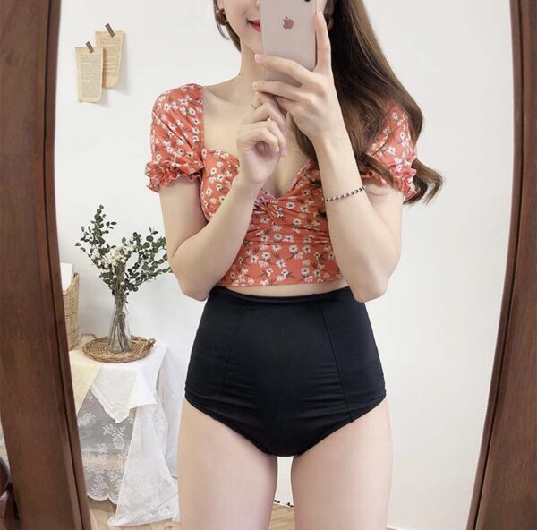 Mina_Swimsuit_Mina_Closet_氣質露肩低胸高腰兩件式泳衣