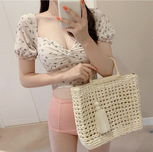 Mina_Swimsuit_Mina_Closet_氣質露肩低胸高腰兩件式泳衣