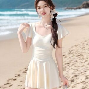 韓版少女溫泉海邊泳衣